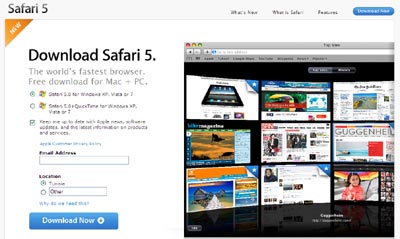 Safari 5, la dernière version du navigateur web Apple, déjà disponible