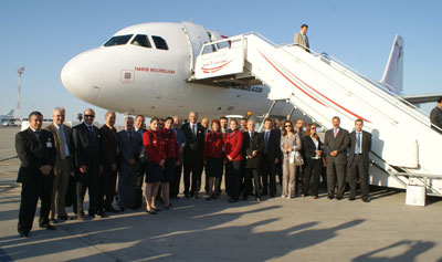 Tunisair reçoit le premier A320 de sa nouvelle flotte et le baptise Habib Bourguiba