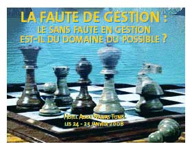 Conséquences et solutions de la faute de gestion