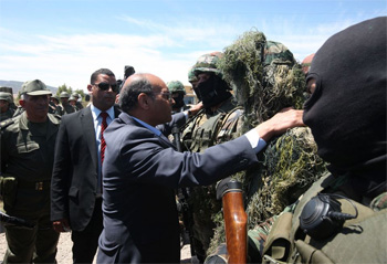 Tunisie – Moncef Marzouki et Rachid Ammar en visite à Jebel Chaâmbi