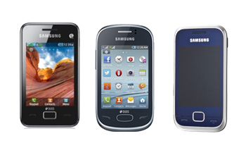 Nouvelle gamme de mobiles tactiles Samsung, les REX 60, REX 70 et REX 80