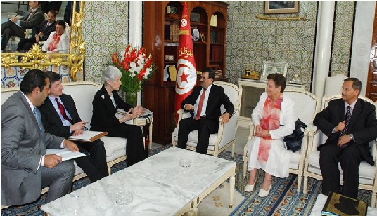 Tunisie - Ali Laârayedh reçoit Wendy Sherman