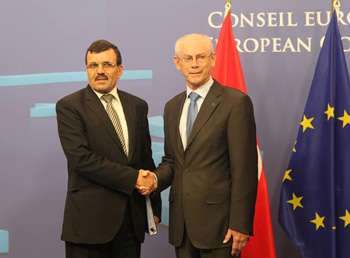 Laârayedh rencontre les hauts responsables de l'UE et les informe sur la situation actuelle de la Tunisie