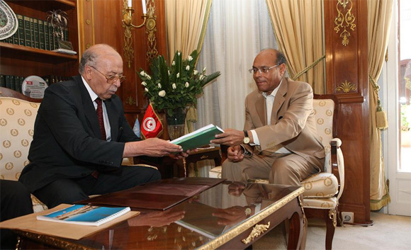 Marzouki reçoit le rapport annuel de la BCT