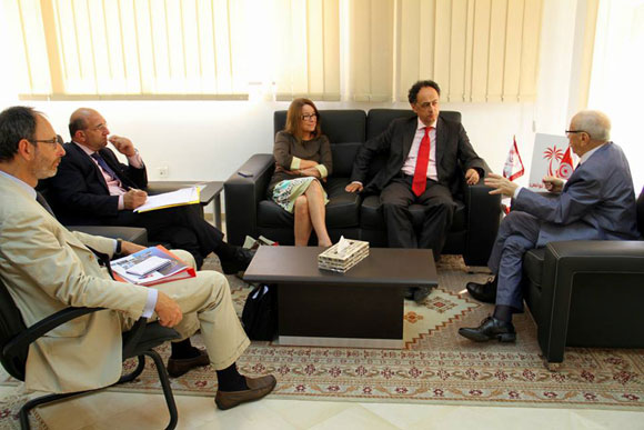 Béji Caïd Essebsi reçoit une délégation européenne