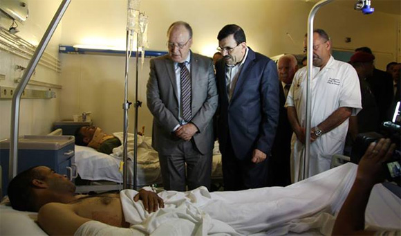 Laârayedh et Ben Jâafar au chevet des soldats blessés, Marzouki à la prière de