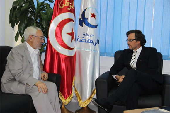 L'ambassadeur allemand à Tunis rend une visite d'adieu à Rached Ghannouchi