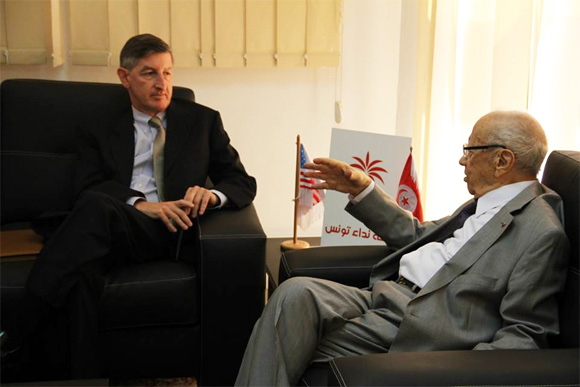 Tunisie – Béji Caïd Essebsi reçoit Jacob Wales 