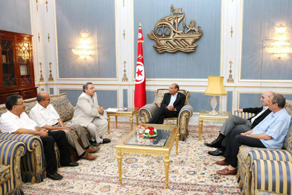 Tunisie - L'initiative de protection de la transition démocratique rencontre Marzouki et Laârayedh