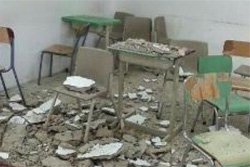 Tunisie - Le plafond d'une école primaire s'écroule pendant les cours (audio)