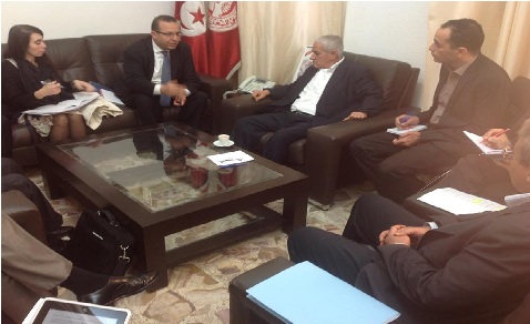 Tunisie - Houcine Abassi rencontre, séparément, une délégation du FMI et François Gouyette