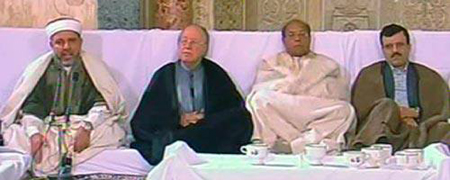 Les trois présidents assistent à une cérémonie à l'occasion du Mouled 