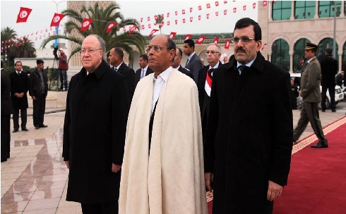 Tunisie - Les 3 présidents célèbrent l'anniversaire de la Révolution (Vidéo)