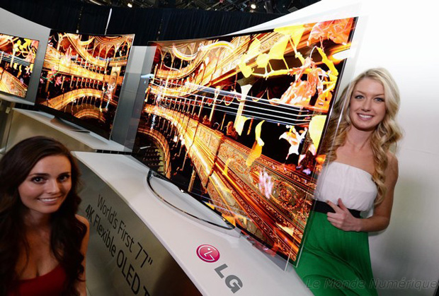 LG OLED Flexible, le premier téléviseur flexible
