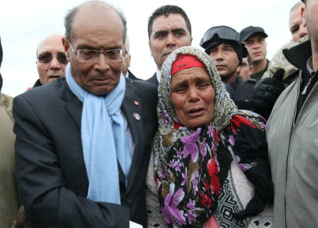 Funérailles d'Atef Jabri en présence de Moncef Marzouki (vidéo)