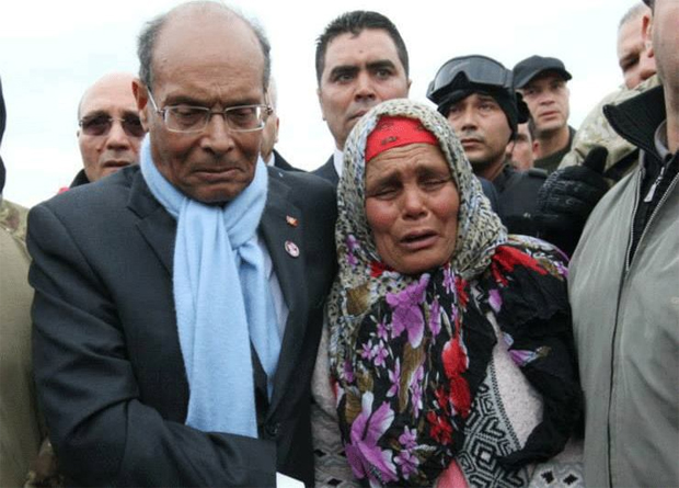 Funérailles d'Atef Jabri en présence de Moncef Marzouki (vidéo)