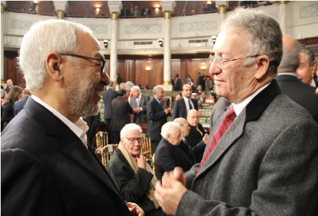 En photos : Rached Ghannouchi, dénigré sur les plateaux, salué dans les coulisses