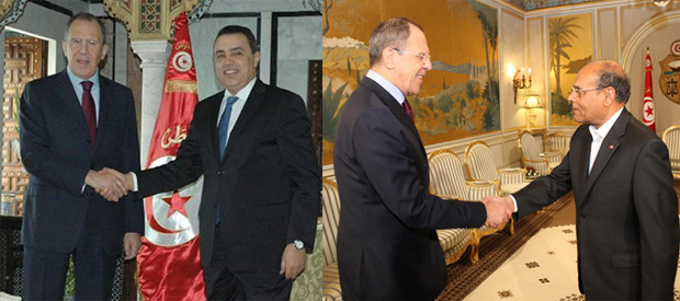 Tunisie - Le ministre des Affaires étrangères russe rencontre Mehdi Jomâa et Moncef Marzouki (audio)