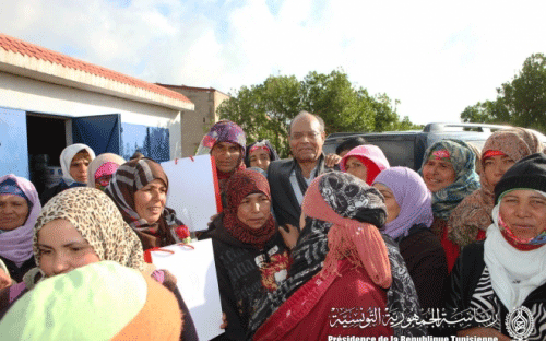 Moncef Marzouki célèbre la Journée mondiale de la Femme à Goubellat