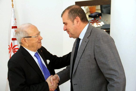 Béji Caïd Essebsi reçoit l'ambassadeur d'Egypte en Tunisie