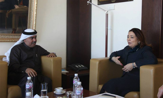Wided Bouchamaoui reçoit l'ambassadeur du Qatar à Tunis