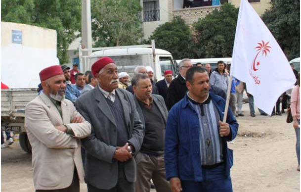 Le père de Kamel Gadhgadhi présent au meeting de Nidaa Tounes