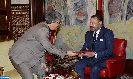 Adnène Mansar rencontre le roi du Maroc