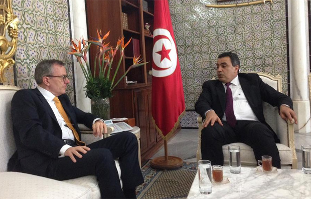 Rencontre entre Mehdi Jomâa et l'ambassadeur d'Allemagne en Tunisie