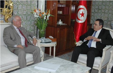 Rencontre entre Mehdi Jomâa et l'ambassadeur d'Algérie en Tunisie