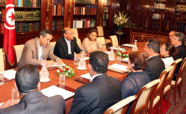 Tunisie - Moncef Marzouki rencontre les membres du bureau exécutif du SNJT (vidéo)