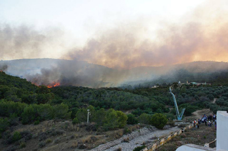 Incendie à Ennahli, l'armée intervient