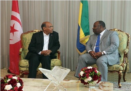 Fin de la tournée africaine de Marzouki : Signature d'une série d'accords avec le Gabon