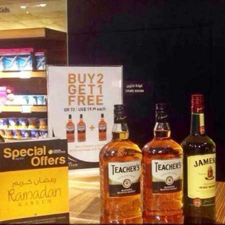 Au Qatar, on fait des offres de vente d'alcool spécial Ramadan ! 