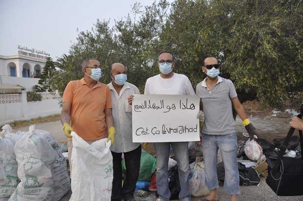 Photos du jour : L'île de Djerba au bord de la catastrophe sanitaire