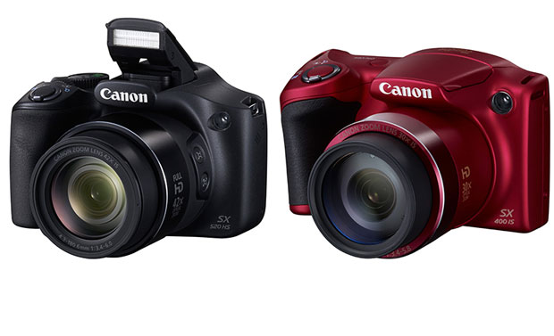 Canon lève le voile sur ses nouveaux bridges PowerShot SX520 HS et SX400 IS