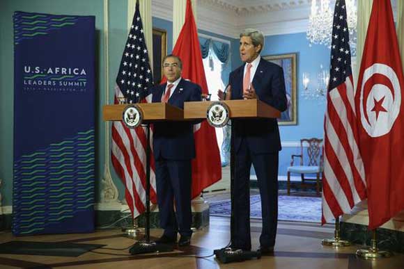 Mongi Hamdi reçu par John Kerry