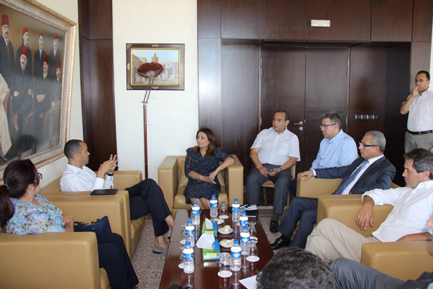 Tunisie –Wided Bouchamaoui reçoit Yassine Brahim