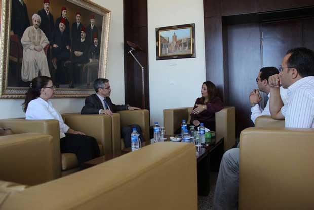 Tunisie - Rencontre entre Wided Bouchamaoui et Chafik Sarsar