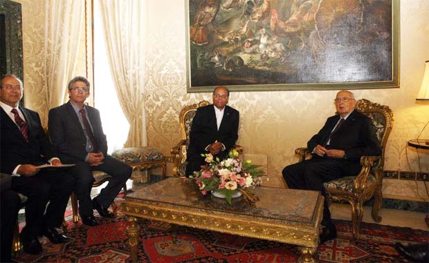 Tunisie – Marzouki au palais du Quirinal à Rome (vidéo)