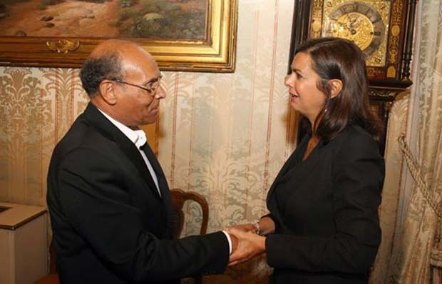 Moncef Marzouki rencontre la présidente de la Chambre italienne des députés Laura Boldrini (vidéo)