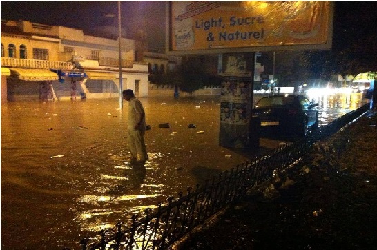 Inondations à Bizerte suite aux intempéries