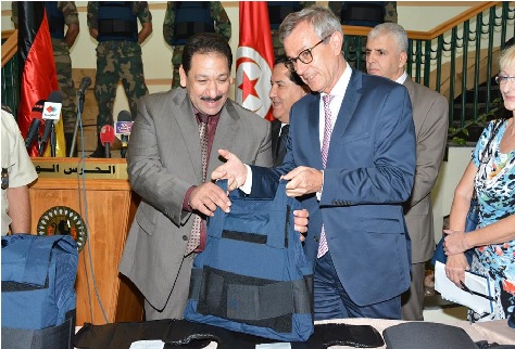 L’Allemagne fait don à la Tunisie de 2700 gilets pare-balles