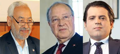La présidentielle au cœur d’une rencontre entre Ghannouchi, Ben Jaâfar et Riahi