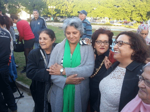 Rassemblement de solidarité avec Sofiane Chourabi et Nadhir Ketari à Tunis