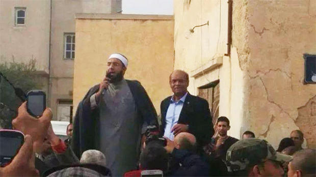 A Msaken, Moncef Marzouki et l'extrémiste Béchir Ben Hassen totalement ignorés par le public ! (vidéo)