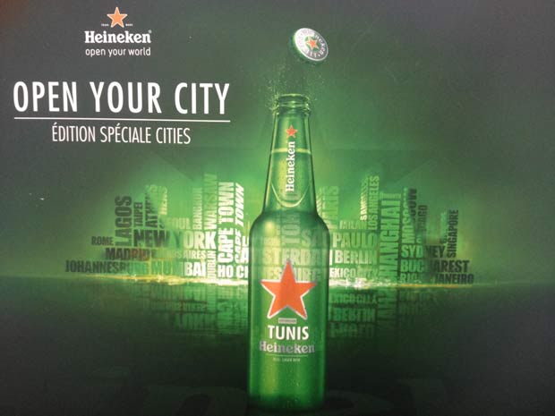 La bière HEINEKEN célèbre Tunis sur une nouvelle bouteille en édition limitée