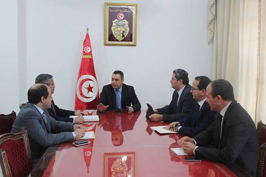 Tunisie - Mehdi Joma reoit Chafik Sarsar et Abdellatif Kharrat