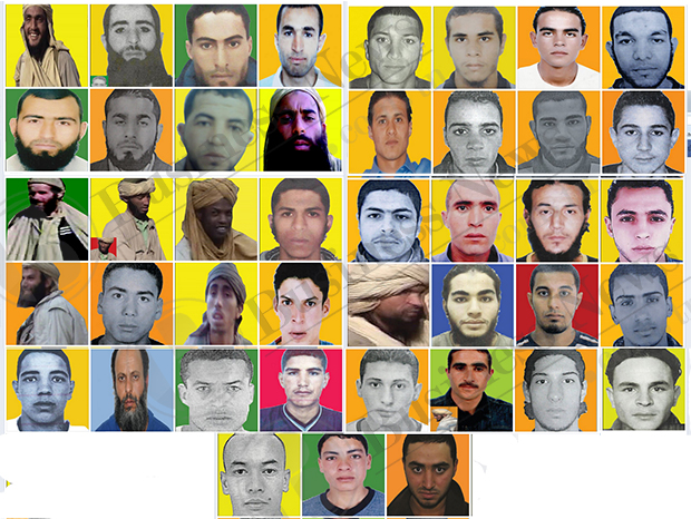 Le ministre de l'Intrieur diffuse les photos de 43 terroristes classs dangereux 