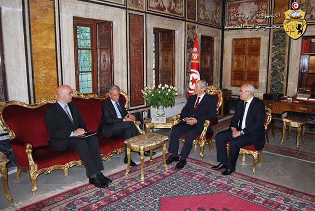 Mohamed Ennaceur reçoit les ambassadeurs de France et d'Italie en Tunisie