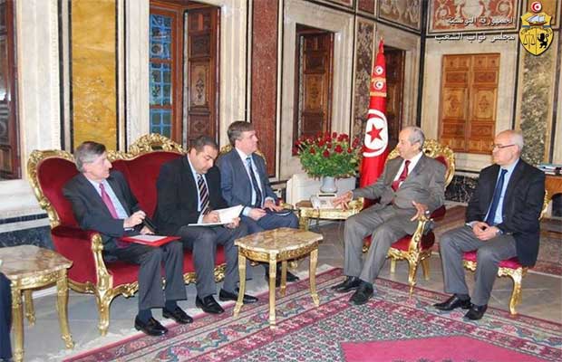 Mohamed Ennaceur reçoit une délégation américaine